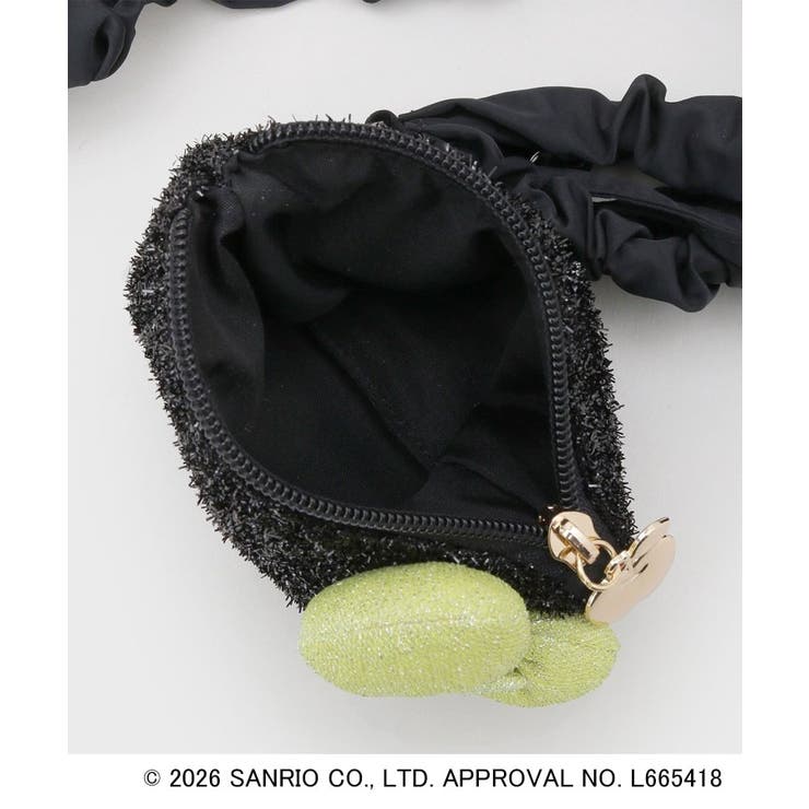 ◆【ハローキティ】フェイス型2WAYキラキラフラットポーチ | OPAQUE.CLIP | 詳細画像5 