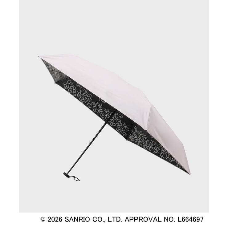 ピンク(071) | ◆【ハローキティ】晴雨兼用裏側プリント折りたたみ傘 | OPAQUE.CLIP