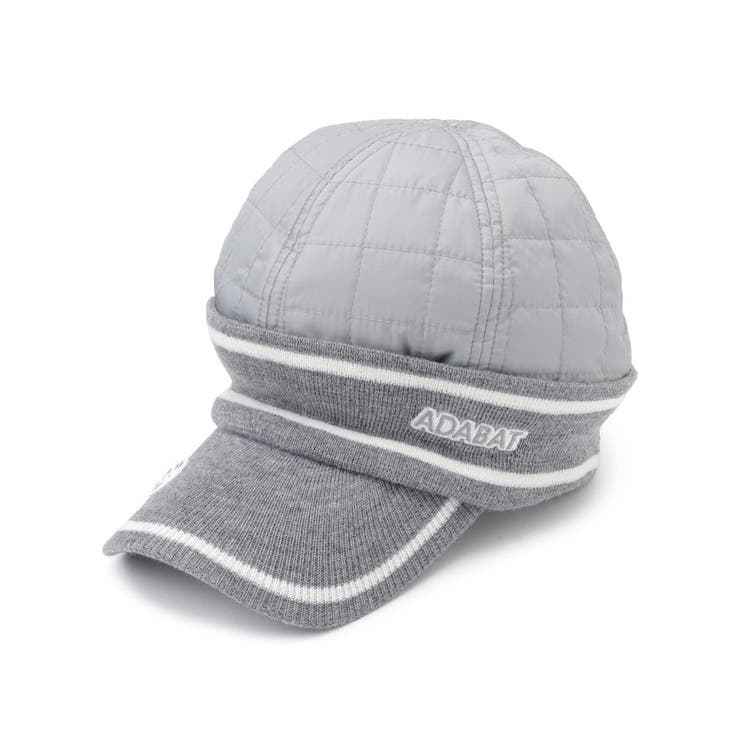 グレー(012) | キルティングラインブリム防寒キャップ | adabat