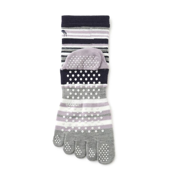 5本指ボーダーウォームソックス | adabat | 詳細画像2 