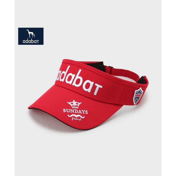 レッド(062) | 【新レーベル ADABAT NAVY】サンデーズバイザー | adabat