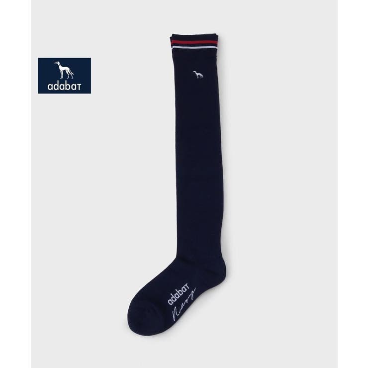 ネイビー(094) | 【新レーベル ADABAT NAVY】フレンチニーハイソックス | adabat