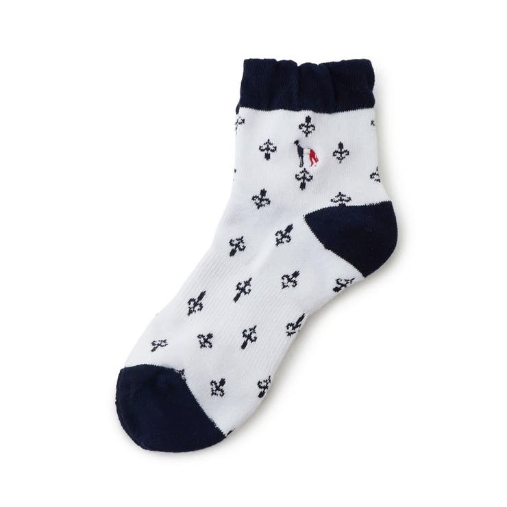 ホワイト(001) | 【ADABAT NAVY】フレンチショートMOVEソックス | adabat