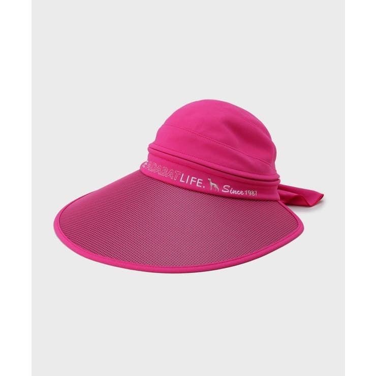 ピンク(073) | 2WAYワイドサンバイザー【UVカット】 | adabat