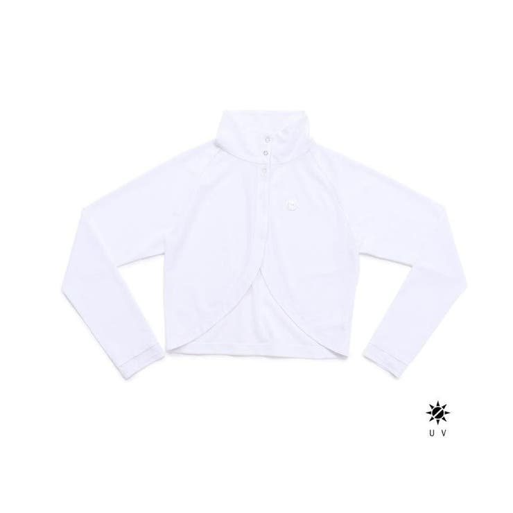 ホワイト(001) | UVカット メッシュスタンドボレロ | adabat