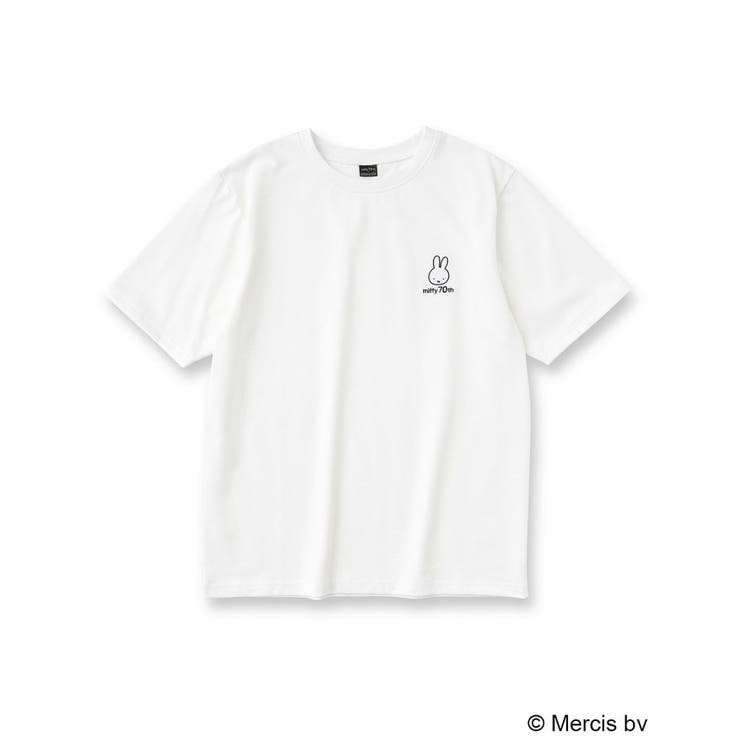 オフホワイト(003) | 【miffyコラボ】ワンポイント刺繍Ｔシャツ | OPAQUE.CLIP