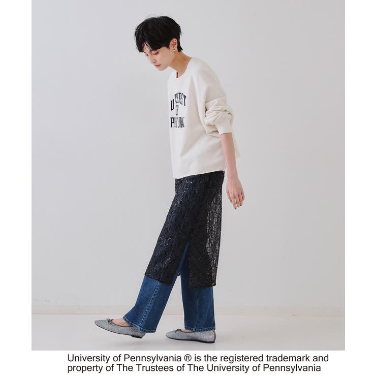 カレッジロゴ スウェットプルオーバー | OPAQUE.CLIP | 詳細画像3 