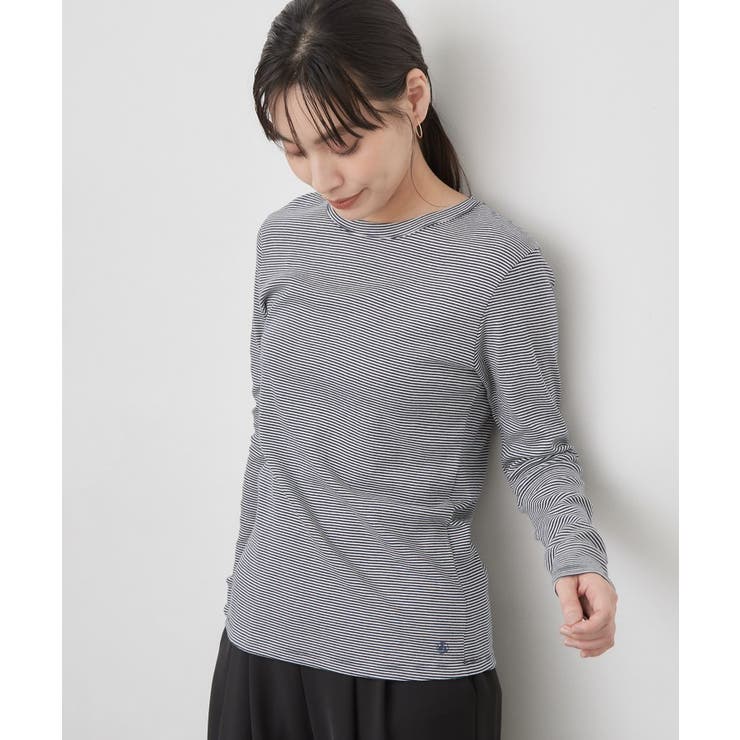 【PETIT BATEAU プチバトー】ミニマリニエールミラレクルーネック半袖T… | OPAQUE.CLIP | 詳細画像1 