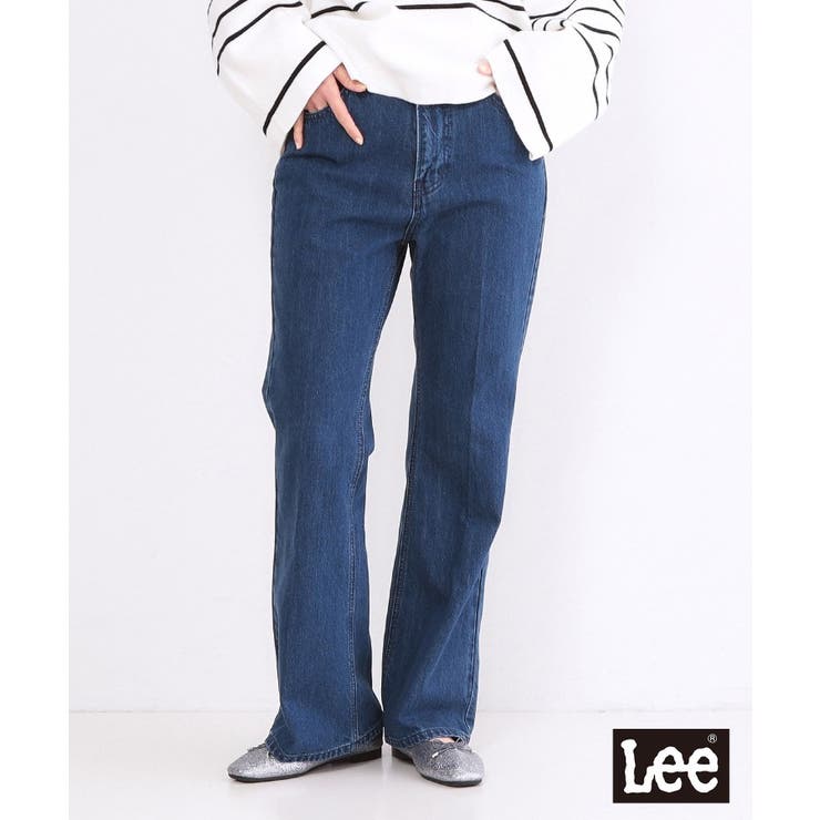 ブルー(093) | 【Lee別注】フレアデニムパンツ【洗濯機OK】 | OPAQUE.CLIP