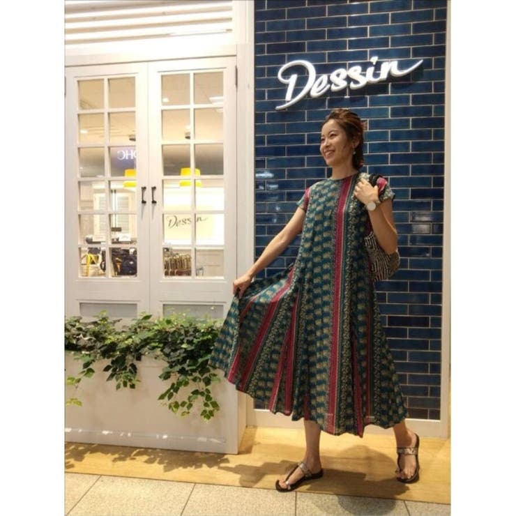 Sサイズあり 洗える インド綿プリントワンピース 品番 Wrdw Dessin デッサン のレディースファッション通販 Shoplist ショップリスト