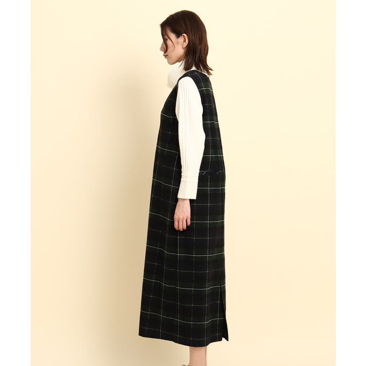 【CLASSY.12月号掲載】チェックジャンパースカート＜洗える＞