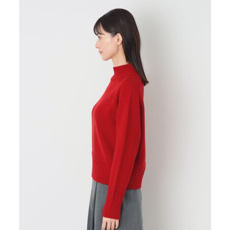 Dessin / デッサン 【洗える】ハイネッククロップドニット（XS〜L） 洗える】ハイネッククロップドニット（XS～L）（ニット/セーター