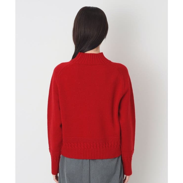 Dessin / デッサン 【洗える】ハイネッククロップドニット（XS〜L） 洗える】ハイネッククロップドニット（XS～L）（ニット/セーター
