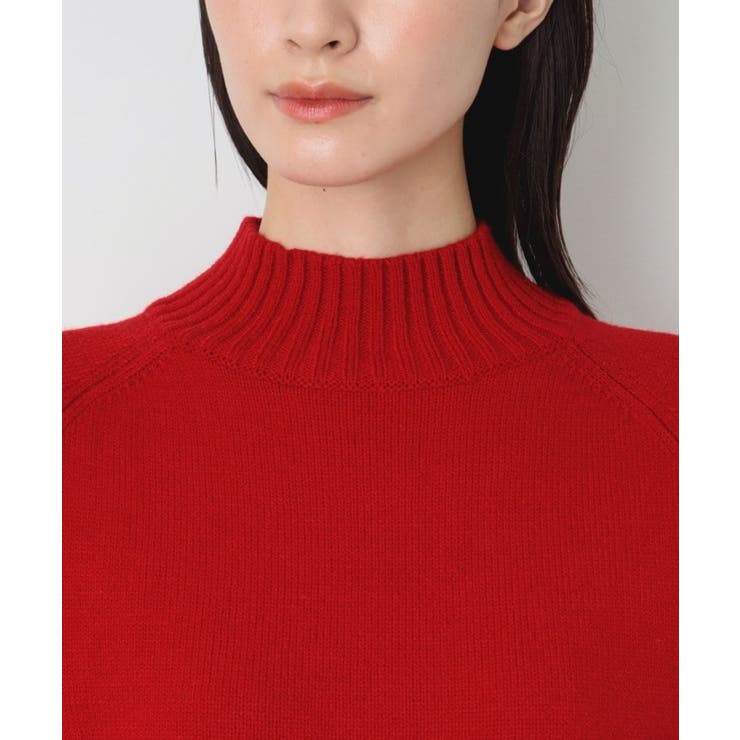 洗える】ハイネッククロップドニット（XS～L）[品番