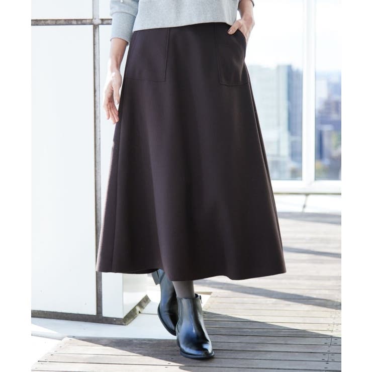 ブラウン(044) | 【7色展開・後ろゴム】フレアメルトンスカート（XS～L） | Dessin