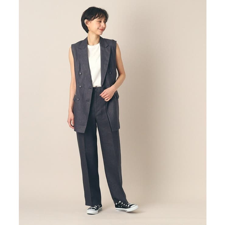 リネンセンタープレスパンツ[品番：WRDW0197844]｜Dessin（デッサン  