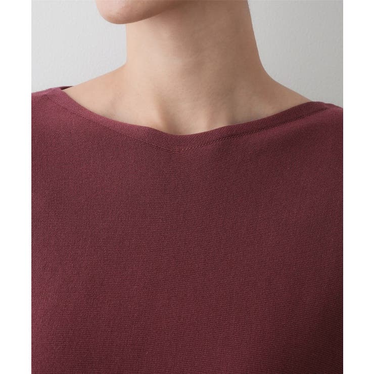 【洗える】後ろボタンニットプルオーバー七分袖 | Dessin | 詳細画像21 