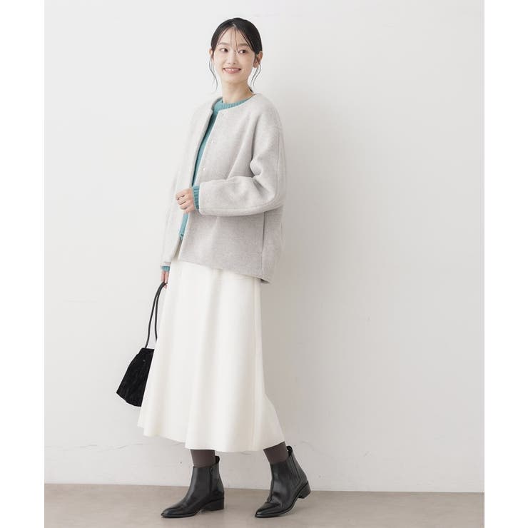 メランジ起毛ジャケット | Dessin | 詳細画像3 