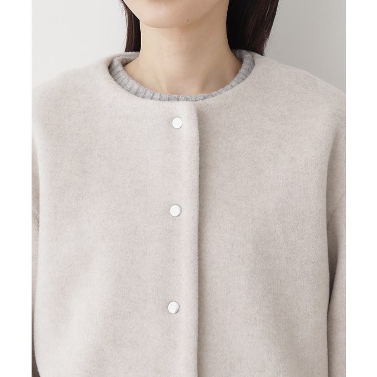 メランジ起毛ジャケット | Dessin | 詳細画像16 