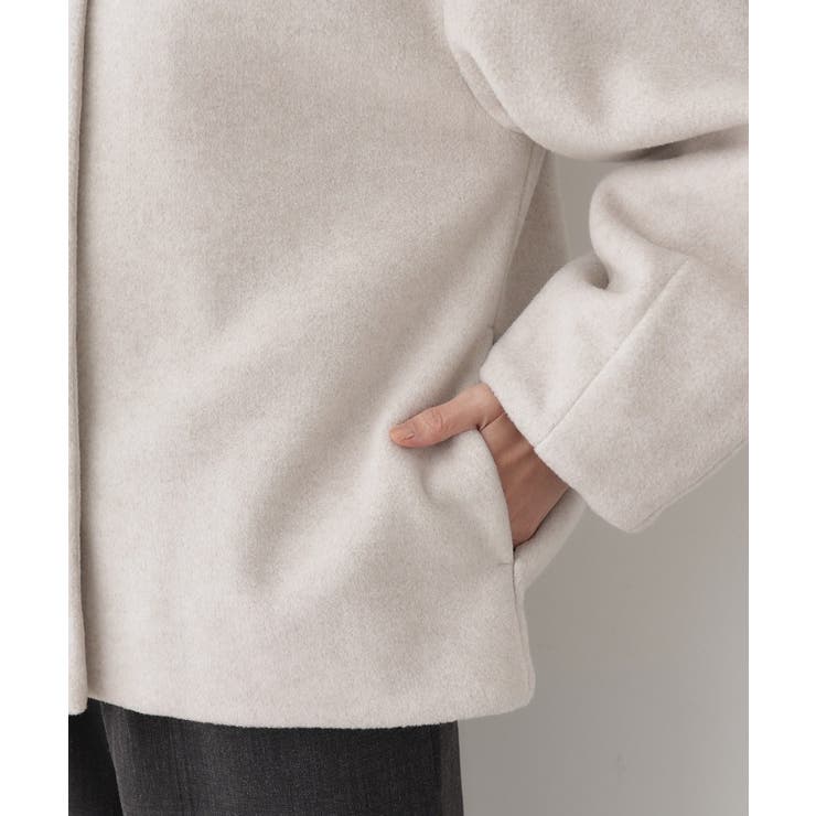 メランジ起毛ジャケット | Dessin | 詳細画像19 