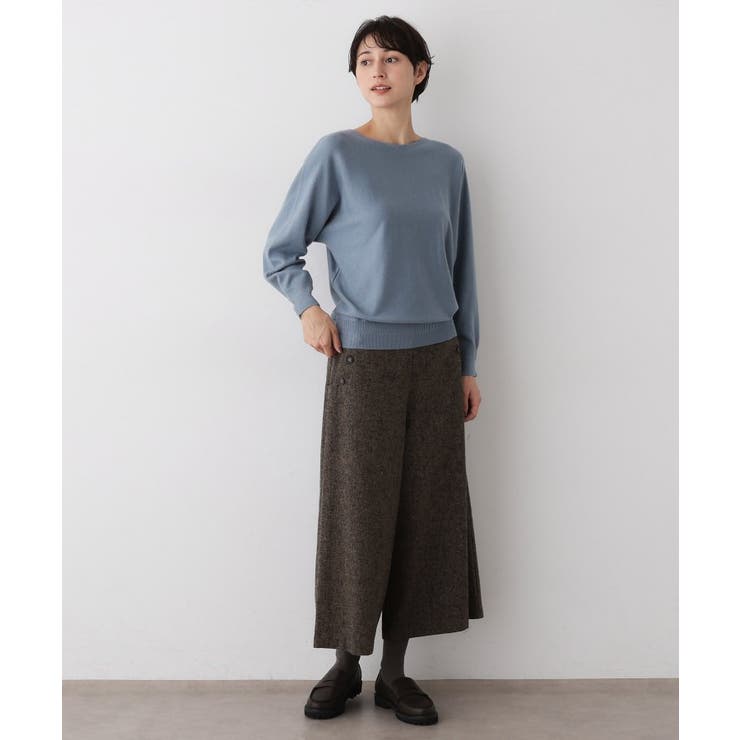 【洗える】ウールブレンド後ろボタンニット | Dessin | 詳細画像30 