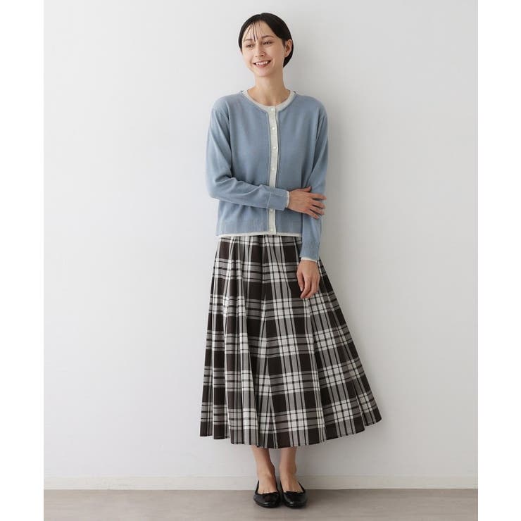 【洗える】バイカラーカーディガン | Dessin | 詳細画像8 