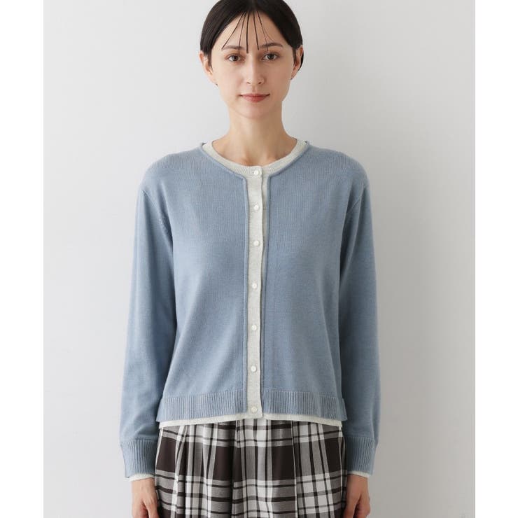 【洗える】バイカラーカーディガン | Dessin | 詳細画像13 