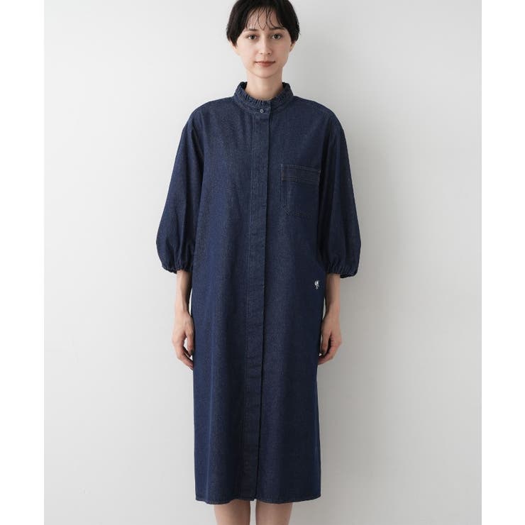 【洗える】60Zデニムワンピース | Dessin | 詳細画像9 
