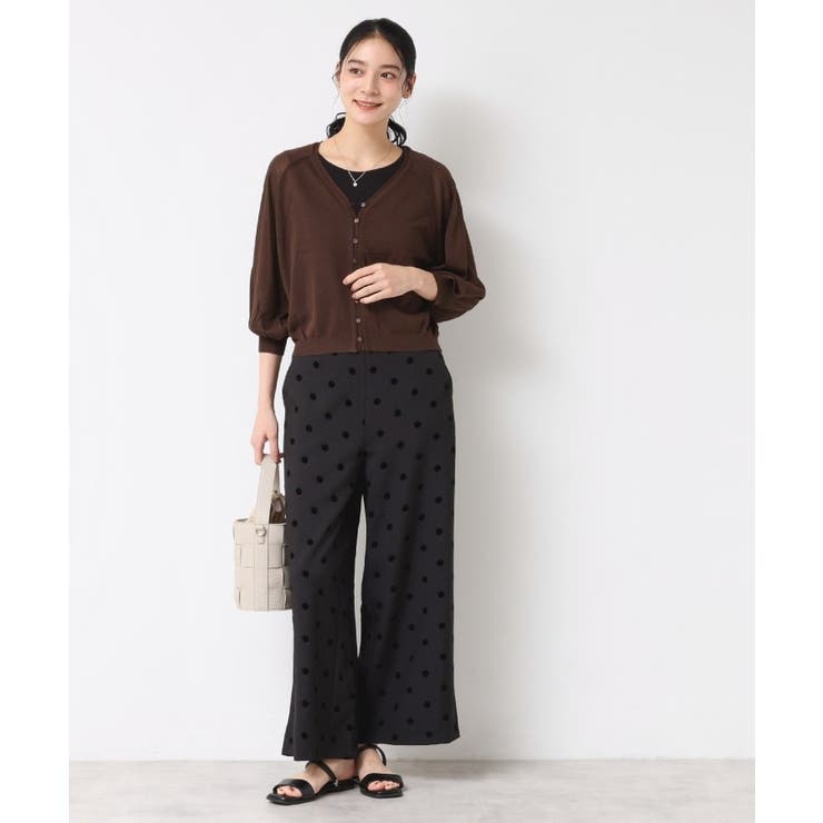 【洗える】フロッキードットパンツ | Dessin | 詳細画像2 