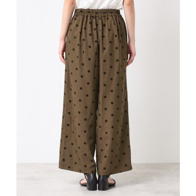 【洗える】フロッキードットパンツ | Dessin | 詳細画像13 