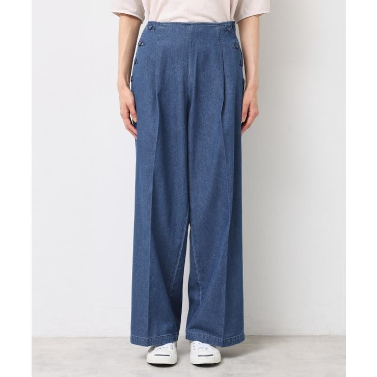 【洗える】デニムワイドマリンパンツ | Dessin | 詳細画像9 