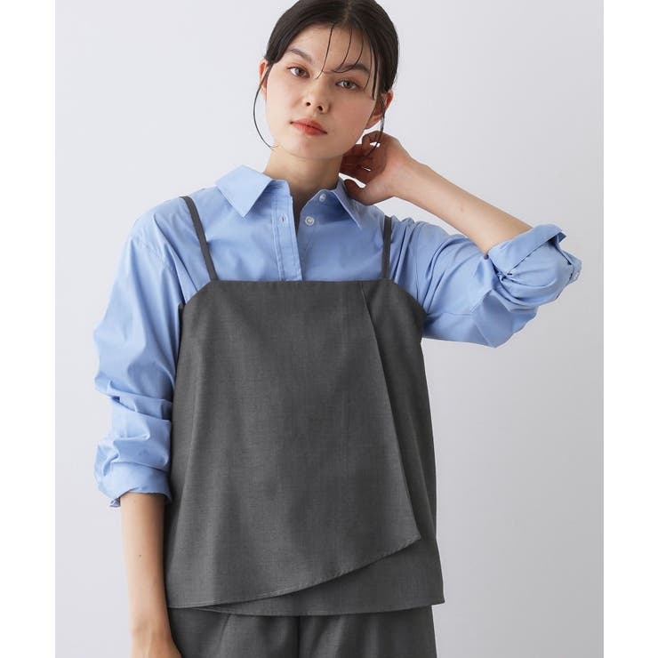 【セットアップ可・洗える】アシメキャミソール | Dessin | 詳細画像1 