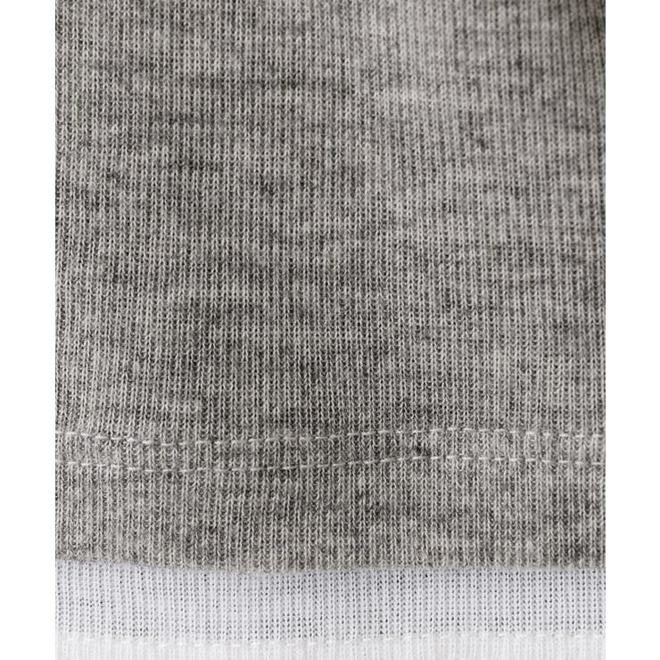 【洗える】バイカラーシアーリブカットソー | Dessin | 詳細画像8 