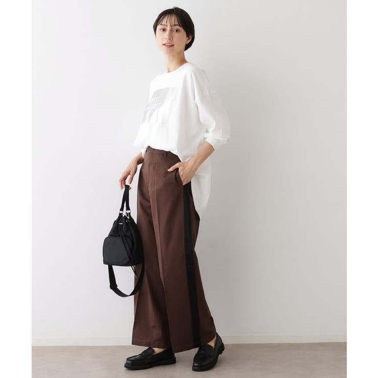 【洗える】箔プリントロングTシャツ | Dessin | 詳細画像3 