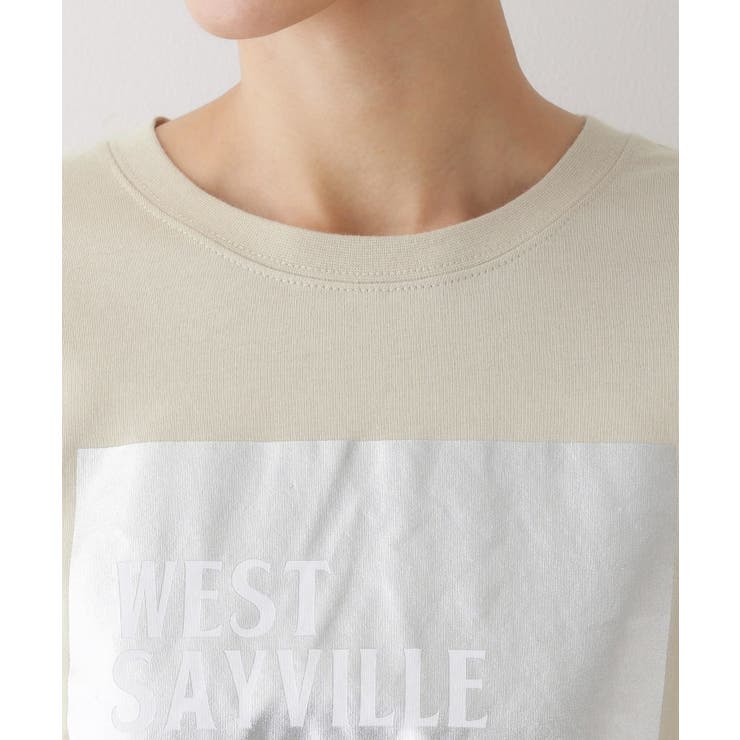 【洗える】箔プリントロングTシャツ | Dessin | 詳細画像16 