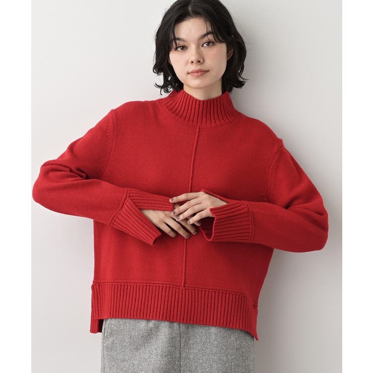 【洗える】センタータックラインハイネックニット | Dessin | 詳細画像17 