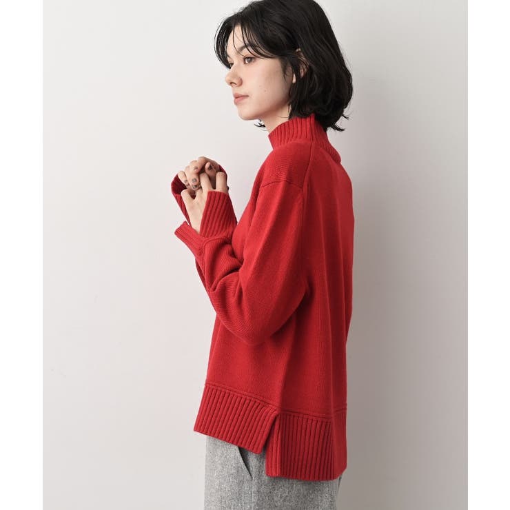 【洗える】センタータックラインハイネックニット | Dessin | 詳細画像18 