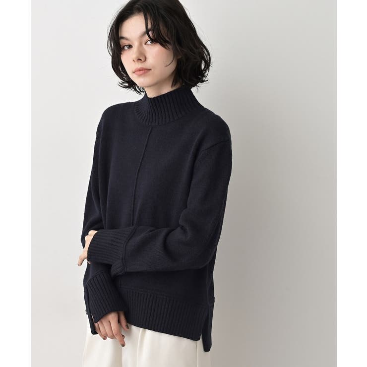 【洗える】センタータックラインハイネックニット | Dessin | 詳細画像14 