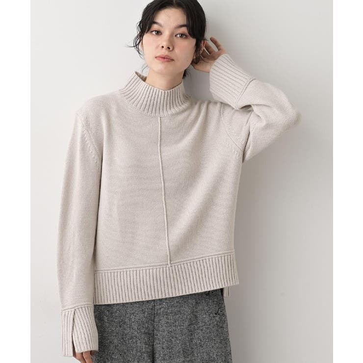 【洗える】センタータックラインハイネックニット | Dessin | 詳細画像8 