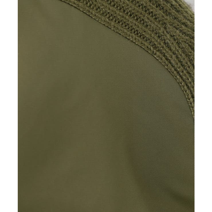 【洗える】異素材ミックスジップブルゾン | Dessin | 詳細画像14 