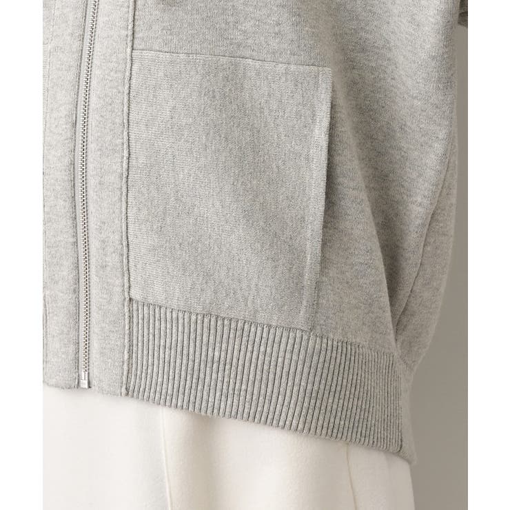 【洗える】コットンカシミヤブレンドフードジップカーディガン | Dessin | 詳細画像16 