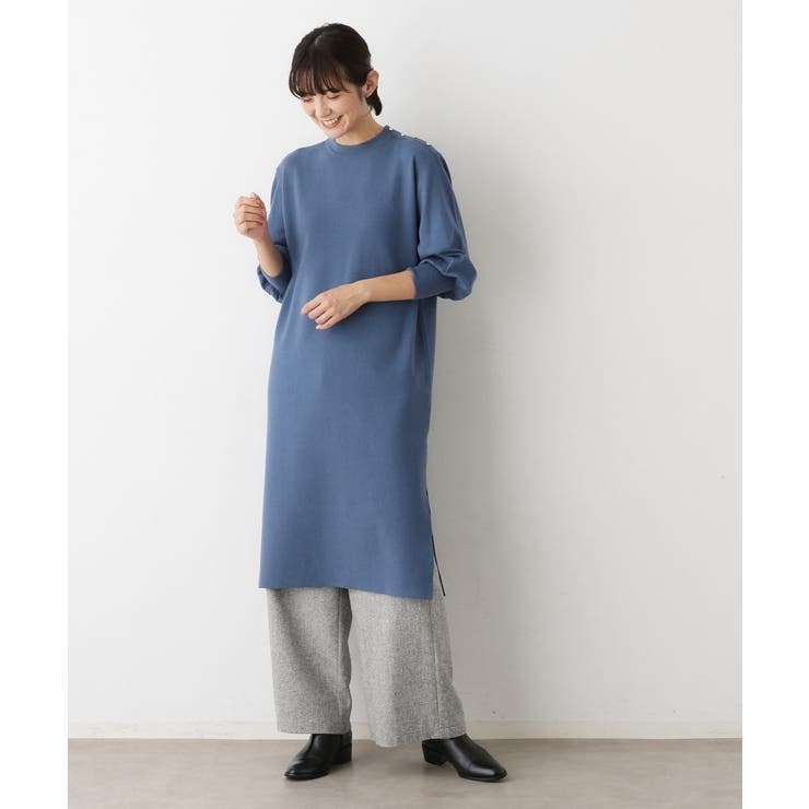 【2点セット／洗える】パンツレイヤードワンピース | Dessin | 詳細画像12 