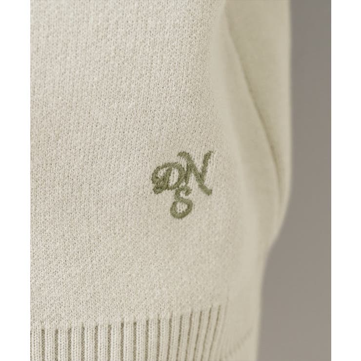 【キレイ見え／洗える】ジャカード編みフードジップ | Dessin | 詳細画像12 