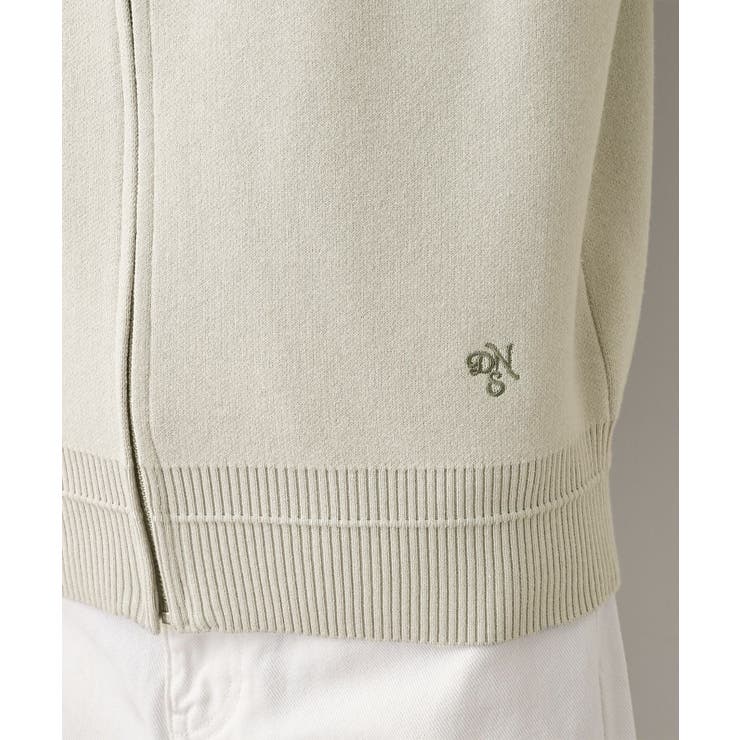 【キレイ見え／洗える】ジャカード編みフードジップ | Dessin | 詳細画像19 