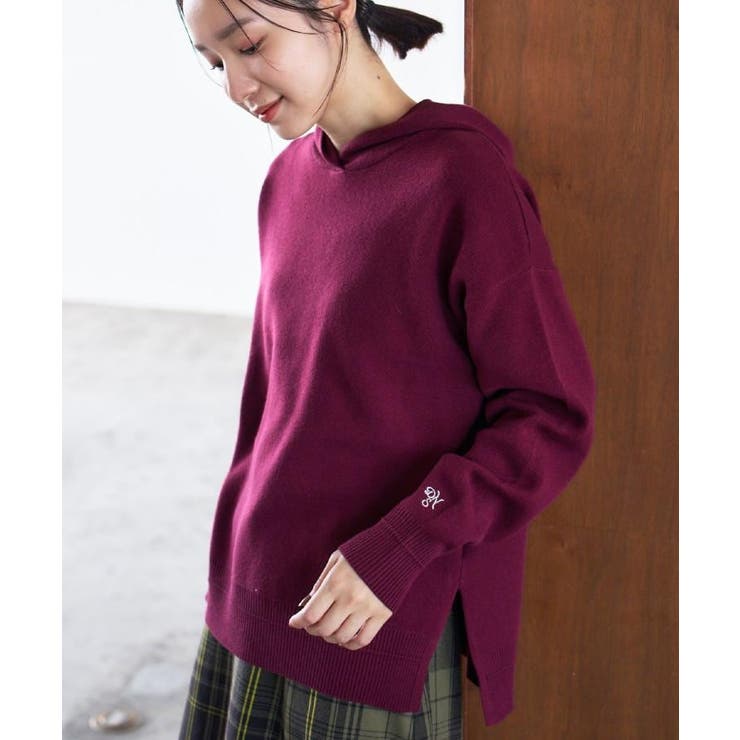 【洗える／体型カバー】ちょうどいいニットパーカ | Dessin | 詳細画像30 