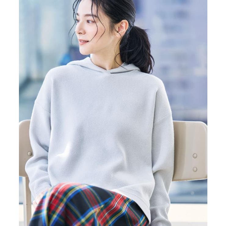 【洗える／体型カバー】ちょうどいいニットパーカ | Dessin | 詳細画像10 