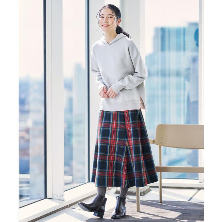 【洗える／体型カバー】ちょうどいいニットパーカ | Dessin | 詳細画像12 