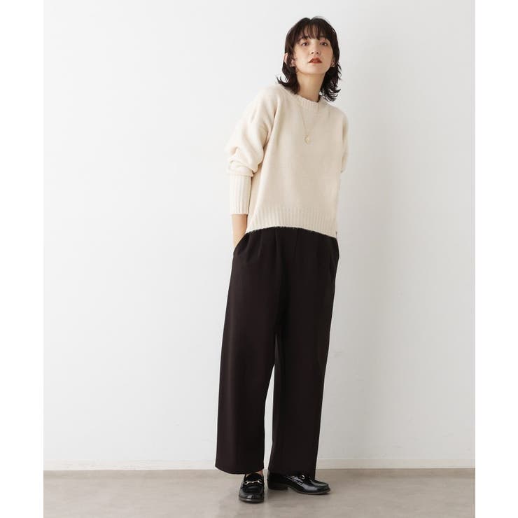 【洗える】クルーネックワイドニット | Dessin | 詳細画像3 