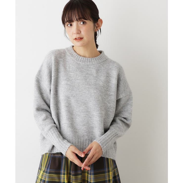 【洗える】クルーネックワイドニット | Dessin | 詳細画像9 