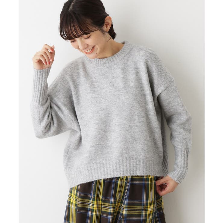 【洗える】クルーネックワイドニット | Dessin | 詳細画像10 